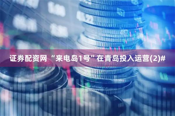 证券配资网 “来电岛1号”在青岛投入运营(2)#
